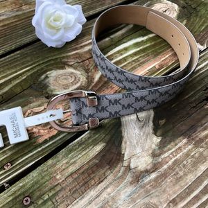 Authentic Michael Kors belt gray color signature